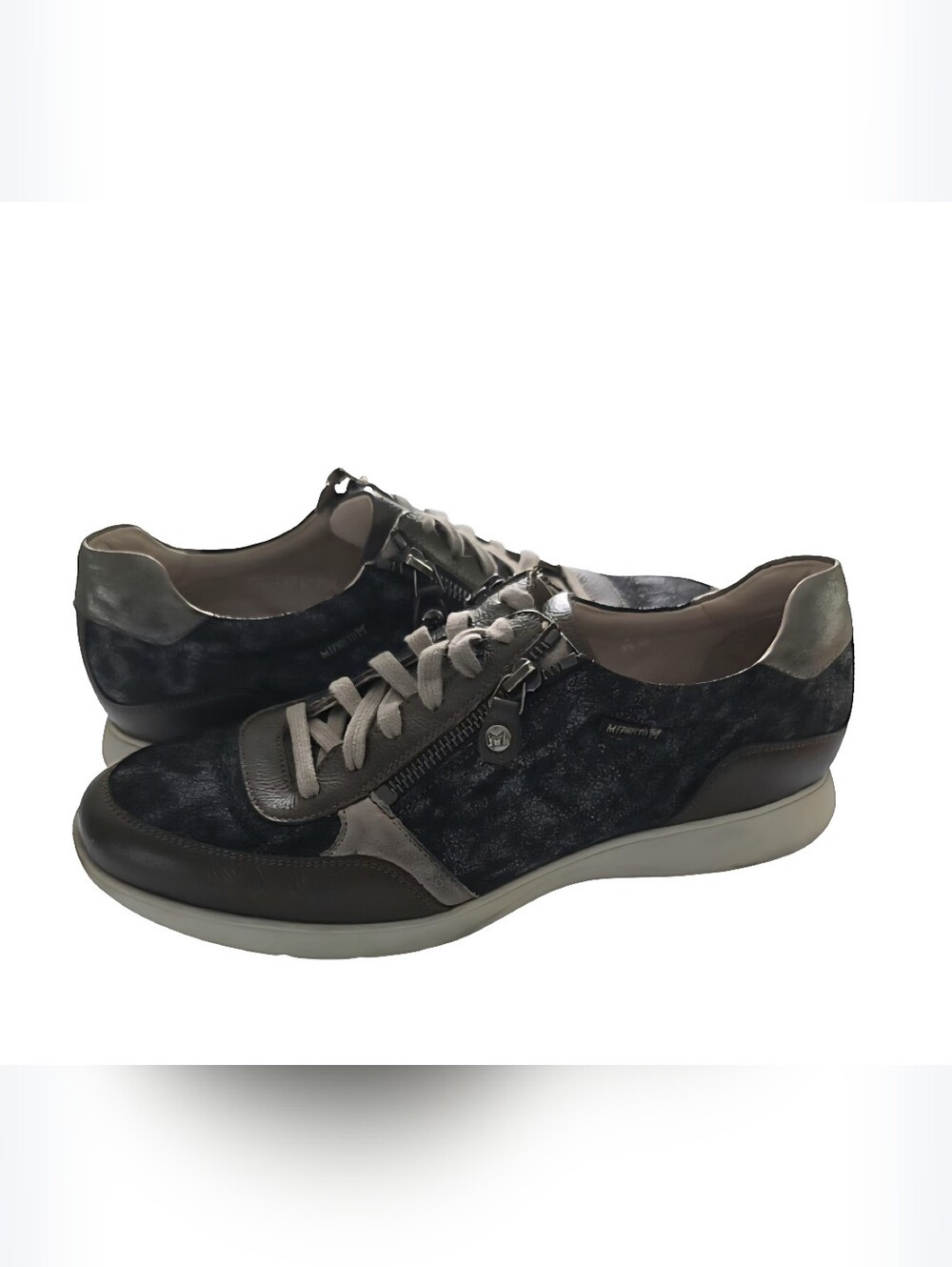Mephisto Monia 9217 Sneaker Leather Gray Bronze Comfort Shoes Women's 9.5 (US)